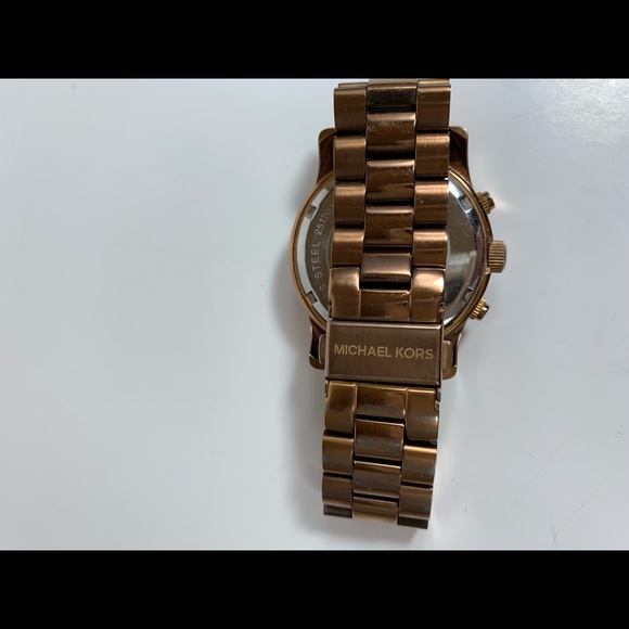 Michael Kors Rose Gold MK5128 Wrist Watch Women - Picture 6 of 7